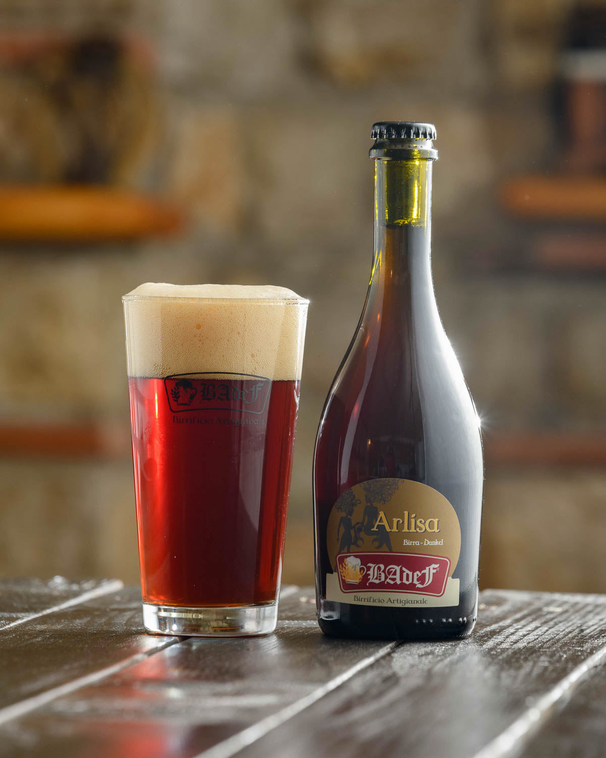 arlisa birra dunkel birrificio artigianale badef
