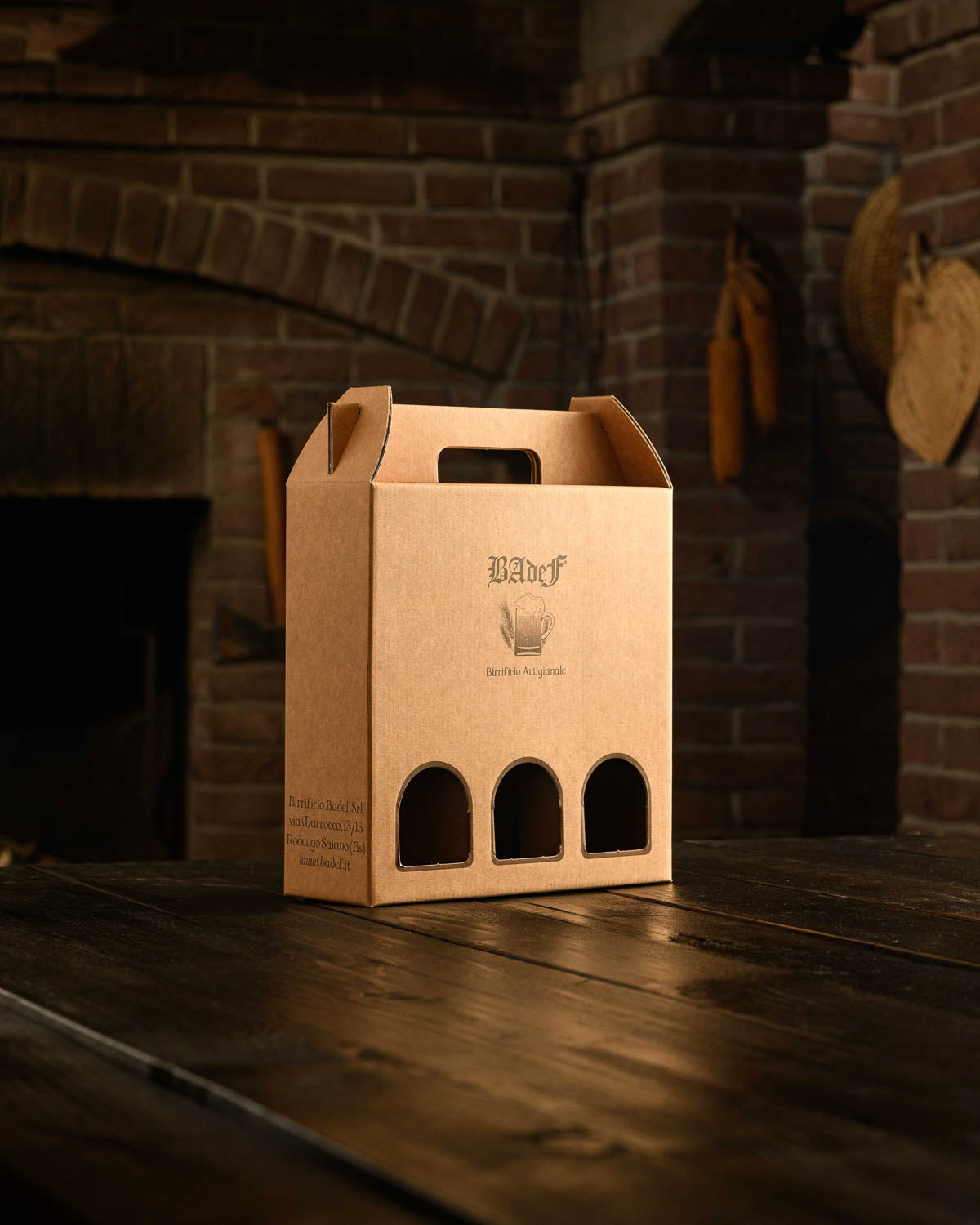 Confezione in cartone per 3 bottiglie 0,5L (VUOTO)