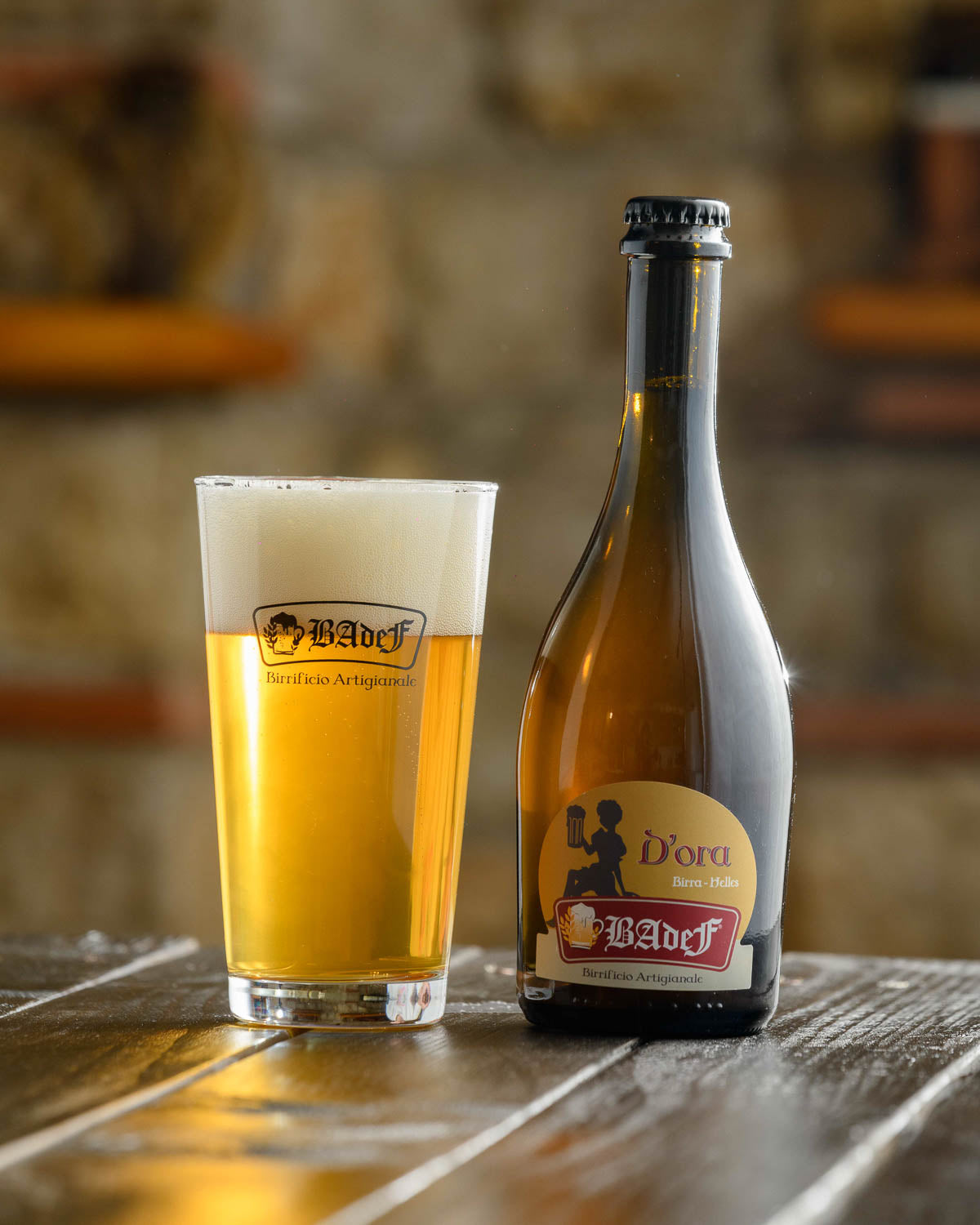 d'ora birra helles birrificio artigianale badef