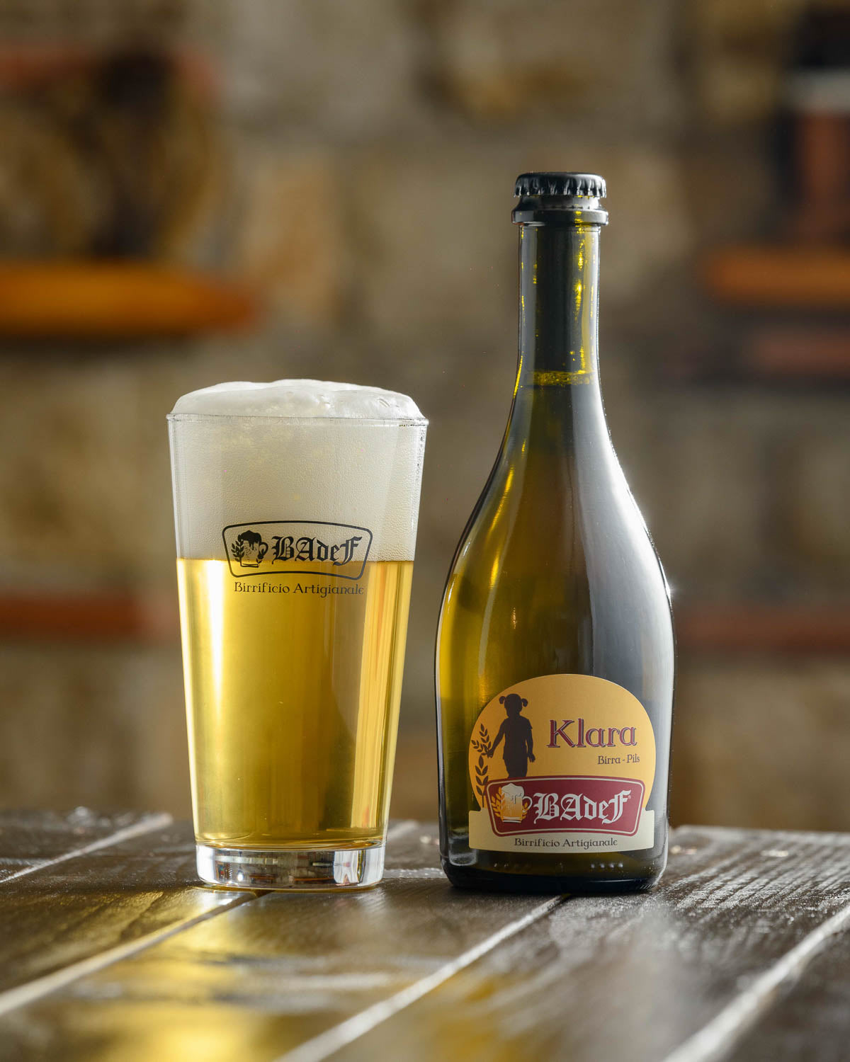 Klara birra pils badef Franciacorta